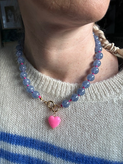 •Collier MONTÉ CARLO • Bleu ciel