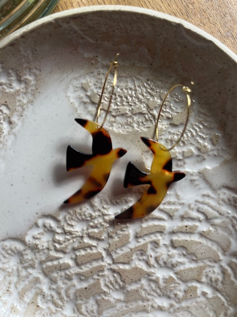 Boucles d'oreilles ·HIRONDELLE·
