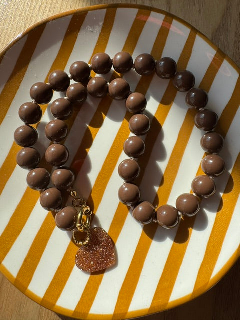 • Collier MONTÉ CARLO • Chocolat