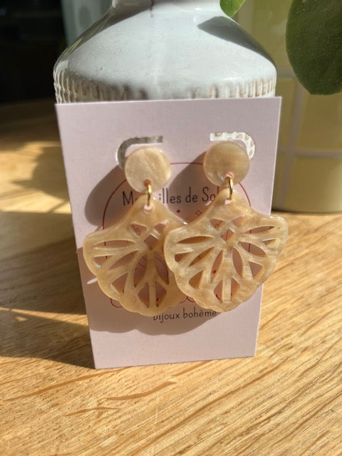 Boucles d'oreilles ·VENEZIA· BEIGE