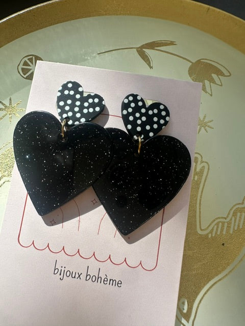 Boucles d'oreilles · BARCELONA · NOIRE